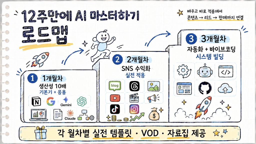 12주만에 AI 마스터하기 로드맵